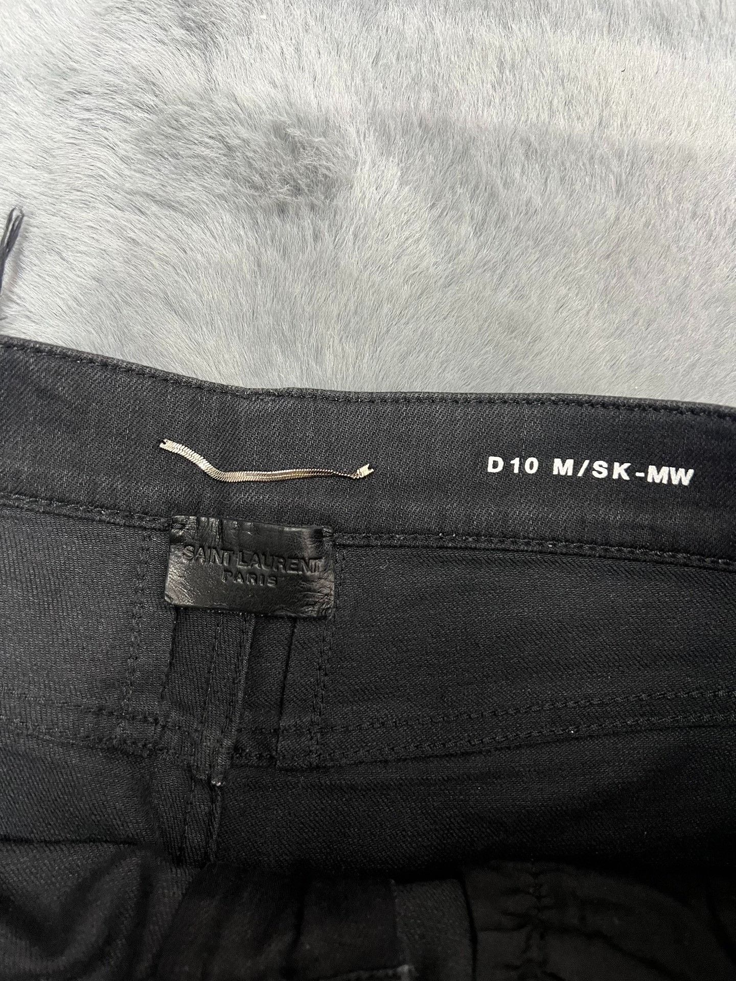 Saint Laurent Paris Saint laurent Fringed raw-trimmed black foundation jeans 2 Size US 32 / EU 48 - 3 Thumbnail