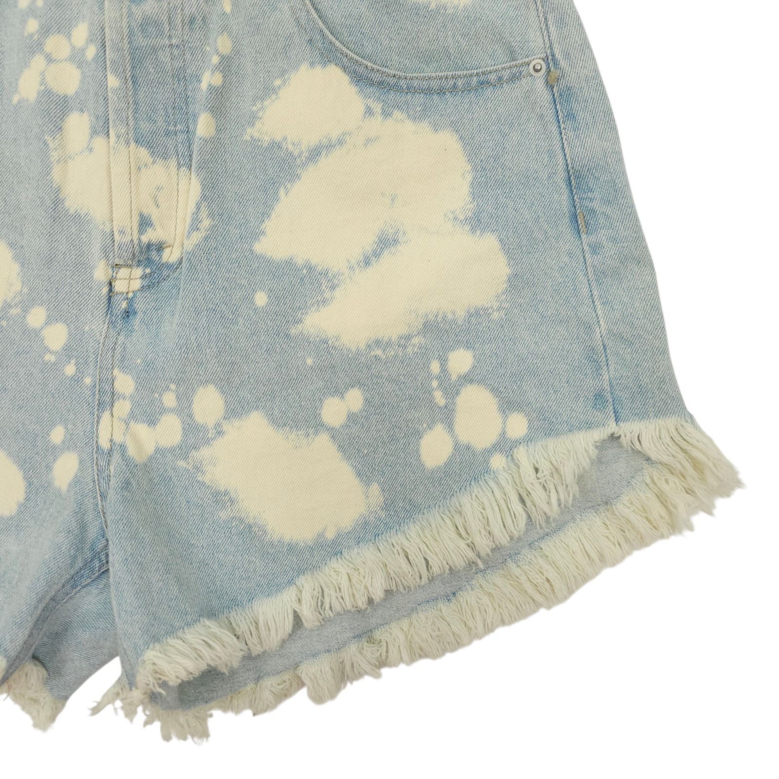 Other Wild Fable Denim Shorts 10 Bleach Dye Festival Grunge High R Size 32" / US 10 / IT 46 - 13 Thumbnail
