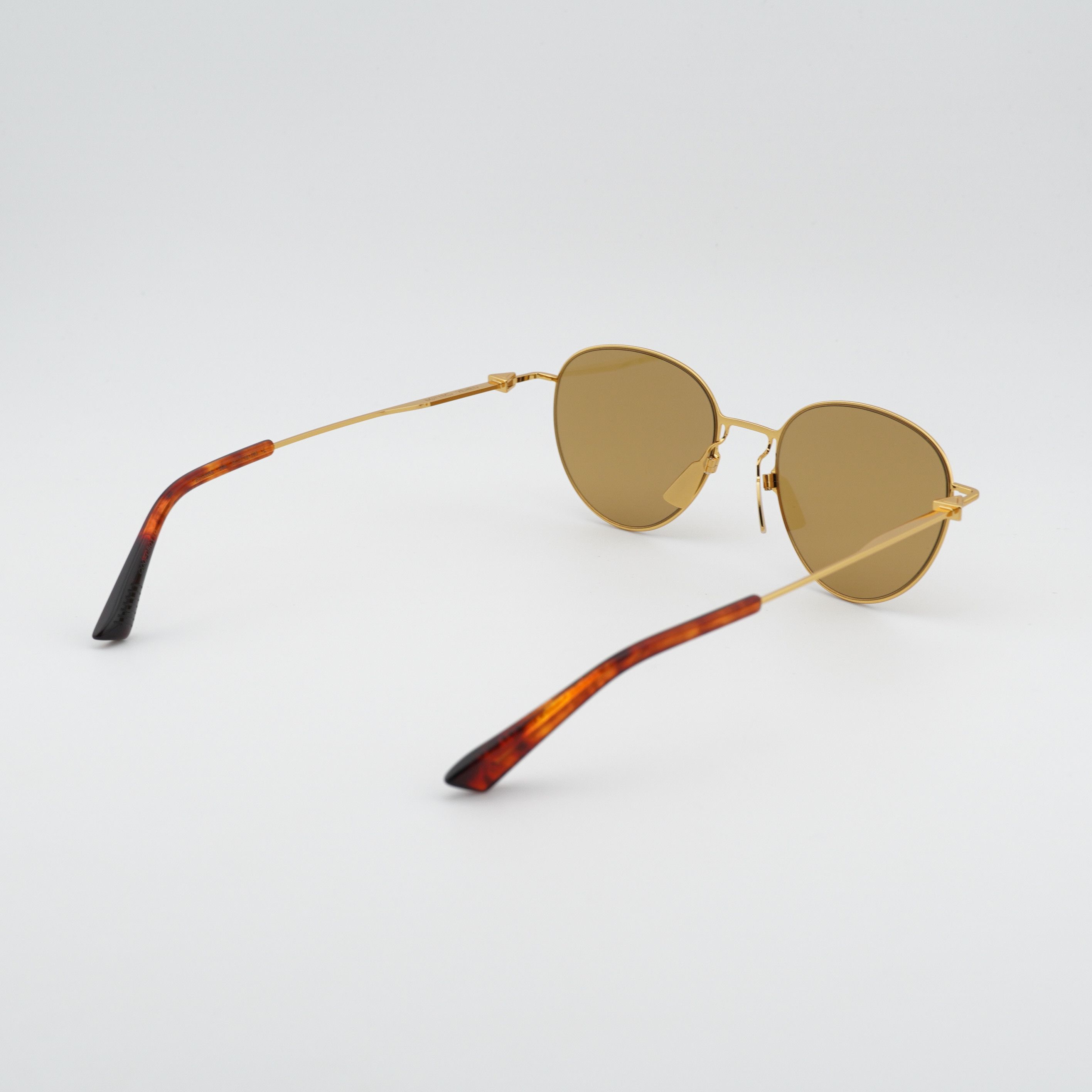 Bottega Veneta Bottega Veneta BV1268S 004 Sunglasses Gold Aviator Frame Size ONE SIZE - 6 Thumbnail