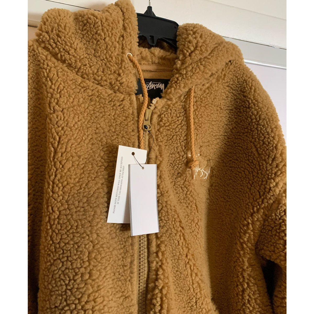 Stussy STUSSY LOGO SHERPA FLEECE HOODIE JACKET Size US S / EU 44-46 / 1 - 2 Thumbnail