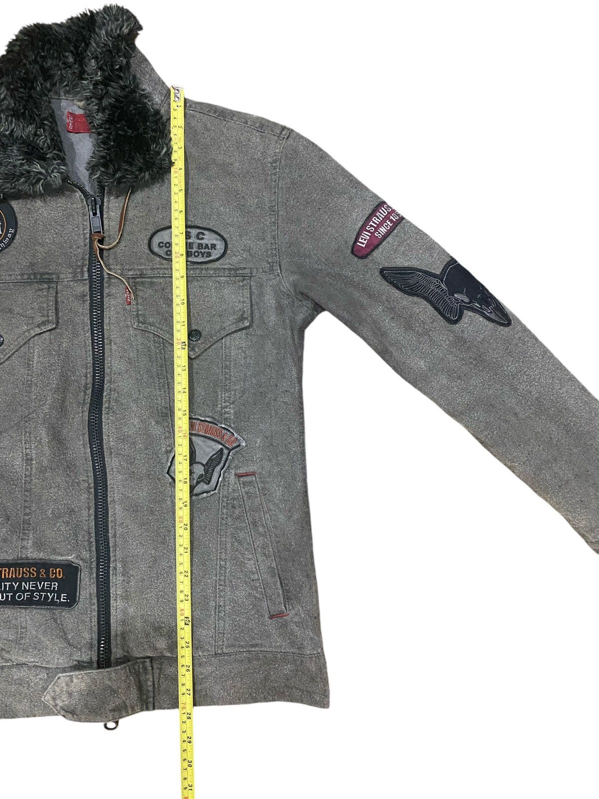 Levi's Vtg🔥LEVI’S RED TAB Patches Softneck Zipper Jacket (M) Size US M / EU 48-50 / 2 - 17 Thumbnail