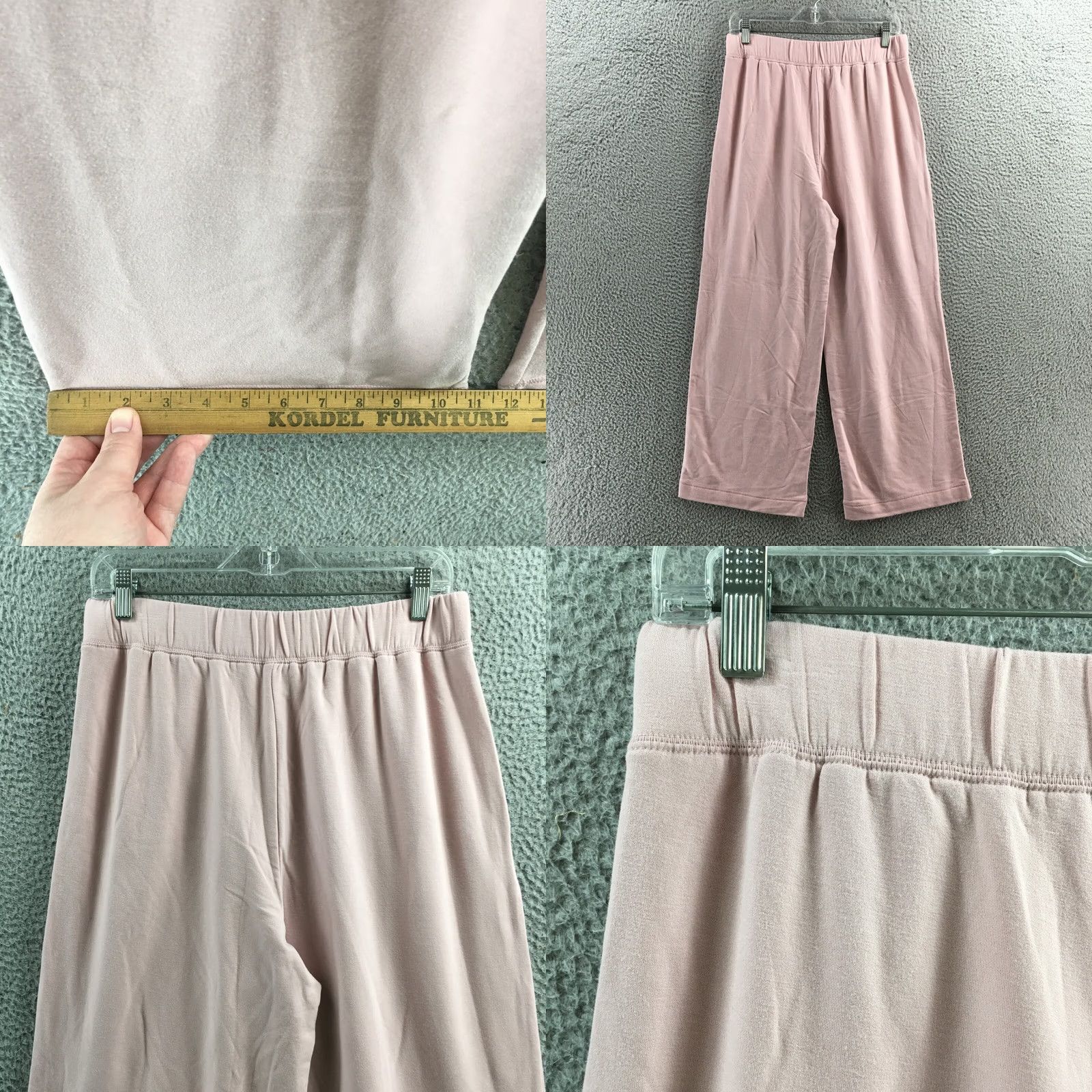 Old Navy Old Navy Women's Pink Wide-Leg Pants High Rise Elastic Waist Pockets NEW Small Size 28" / US 6 / IT 42 - 8 Thumbnail
