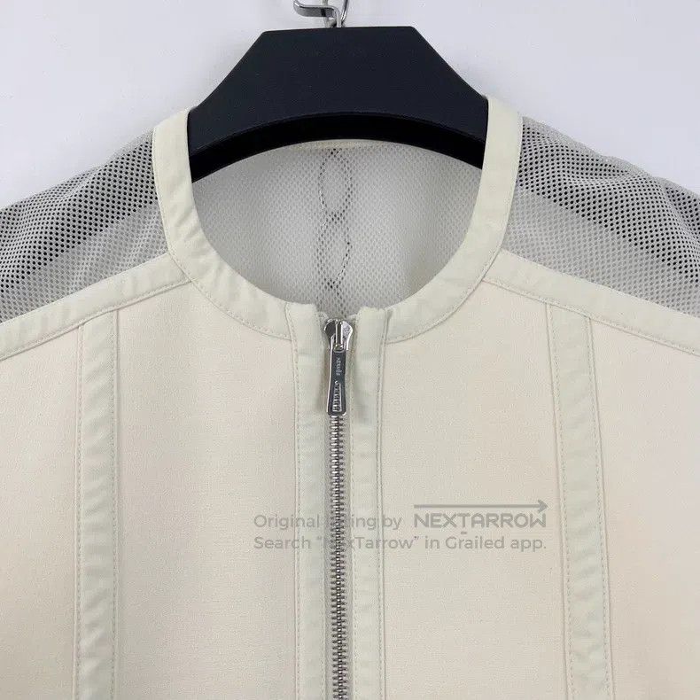 Hermes Hermes Off-white Mesh Patchwork Zip-up Vest Size XS / US 0-2 / IT 36-38 - 5 Thumbnail