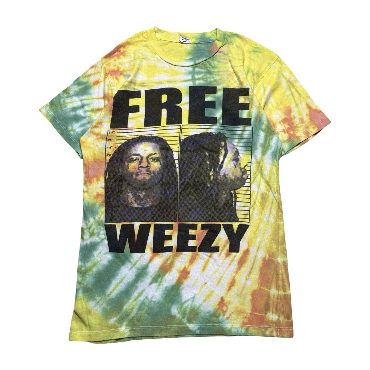 Other Vintage Y2K Lil Wayne FREE WEEZY Mugshot T Shirt Tie Dye S Size US S / EU 44-46 / 1 - 1 Thumbnail
