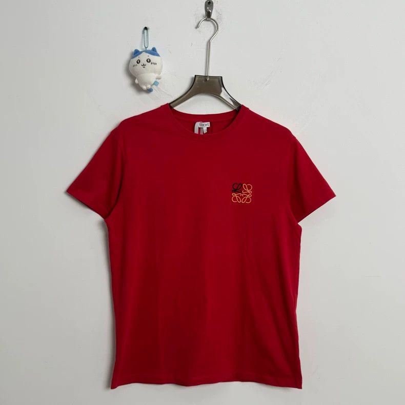 Loewe LOEWE Red embroidered logo short sleeves Size M / US 6-8 / IT 42-44 - 1 Thumbnail