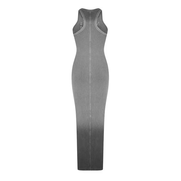 Alexander Wang o1g2r1mq0824 Distressed Maxi Dress in Grey Size XS / US 0-2 / IT 36-38 - 2 Thumbnail