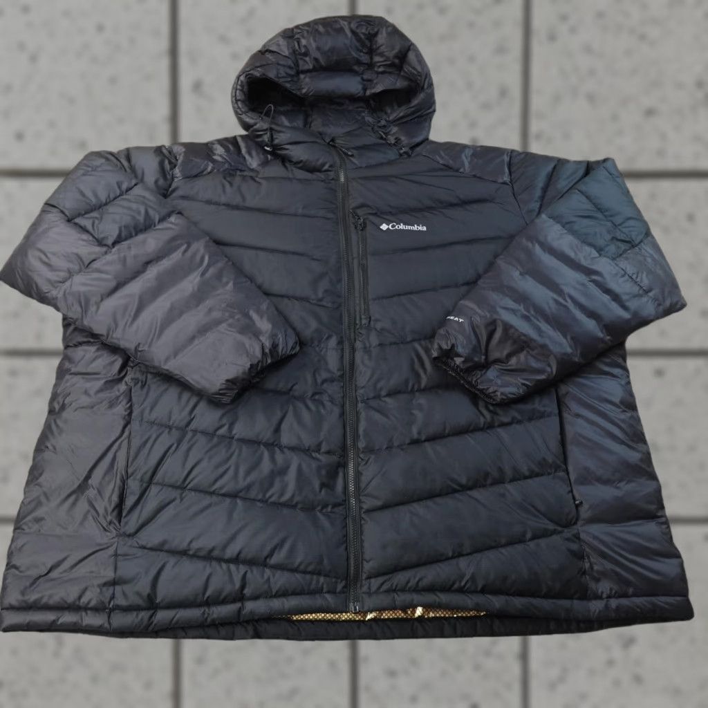 Vintage Columbia Jacket Mens 5X Black Omni Heat Hooded Puffer Insulated Windbreaker Coat Size US XXL / EU 58 / 5 - 1 Thumbnail