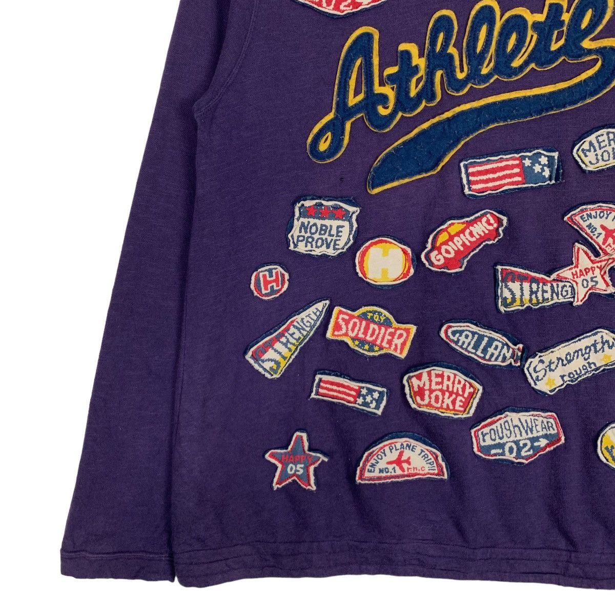Vintage 96 ROUGH Athlete Patches Logo Pullover Sweater #0690-C32 Size US S / EU 44-46 / 1 - 3 Thumbnail