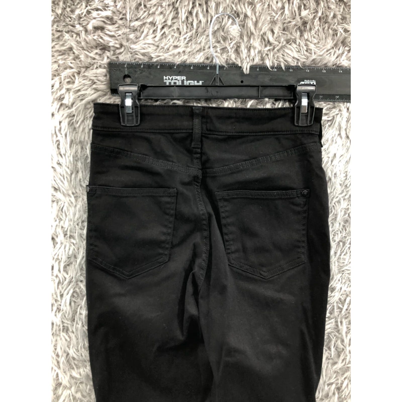 Vintage Pilcro Jeans 28 Womens Dark Wash Black 5-Pocket Denim Straight Regular Fit Size 28" / US 6 / IT 42 - 6 Thumbnail
