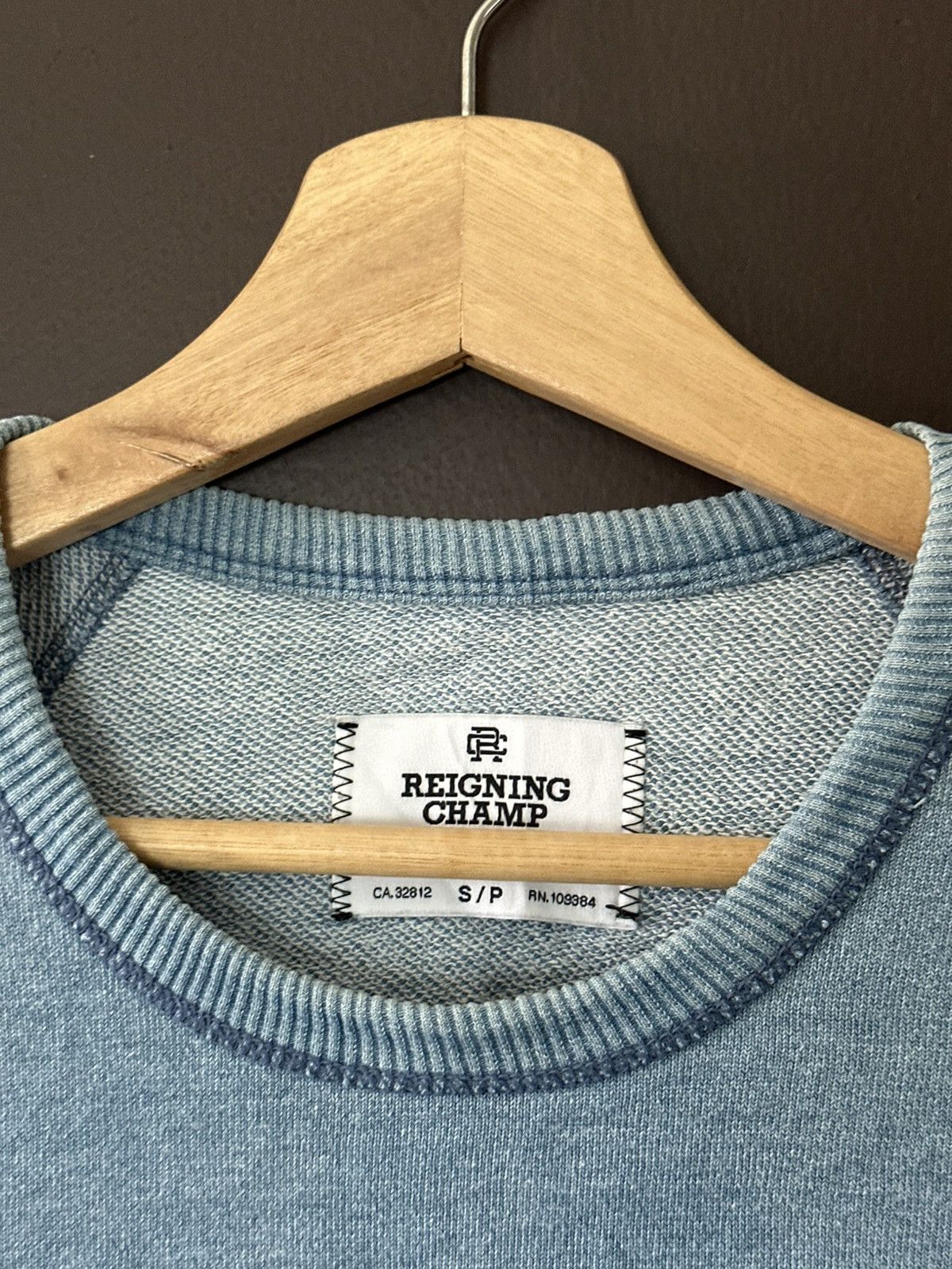 Reigning Champ Reigning Champ Blue Wash Sweatshirt Size US M / EU 48-50 / 2 - 6 Thumbnail