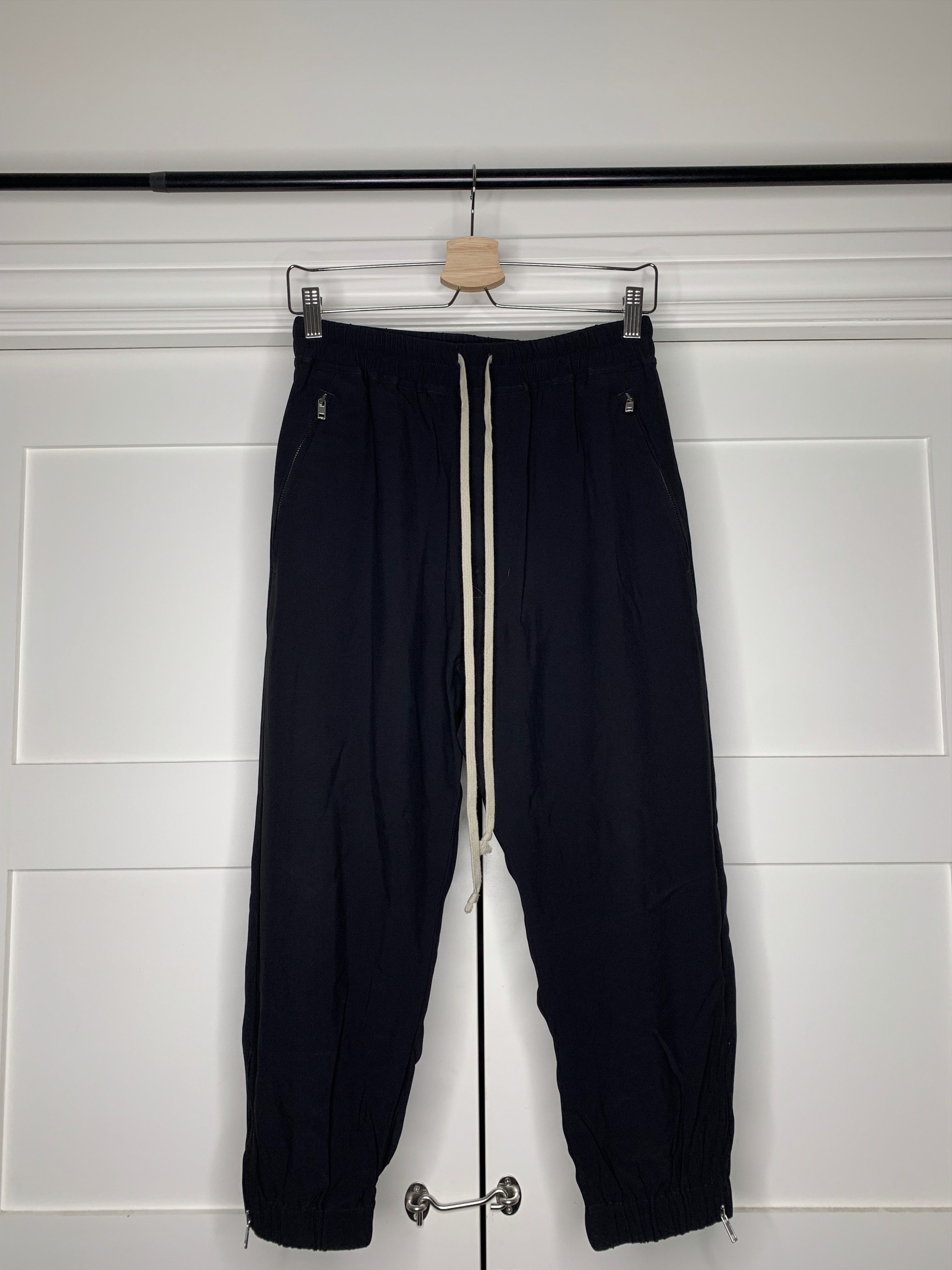 Rick Owens Rick Owens Drop Crotch Cropped Astaire Suit Pants Silk