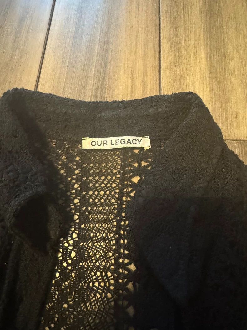 Our Legacy Our Legacy Rheinestoff knitted shirt Size US XXS / EU 40 - 3 Thumbnail