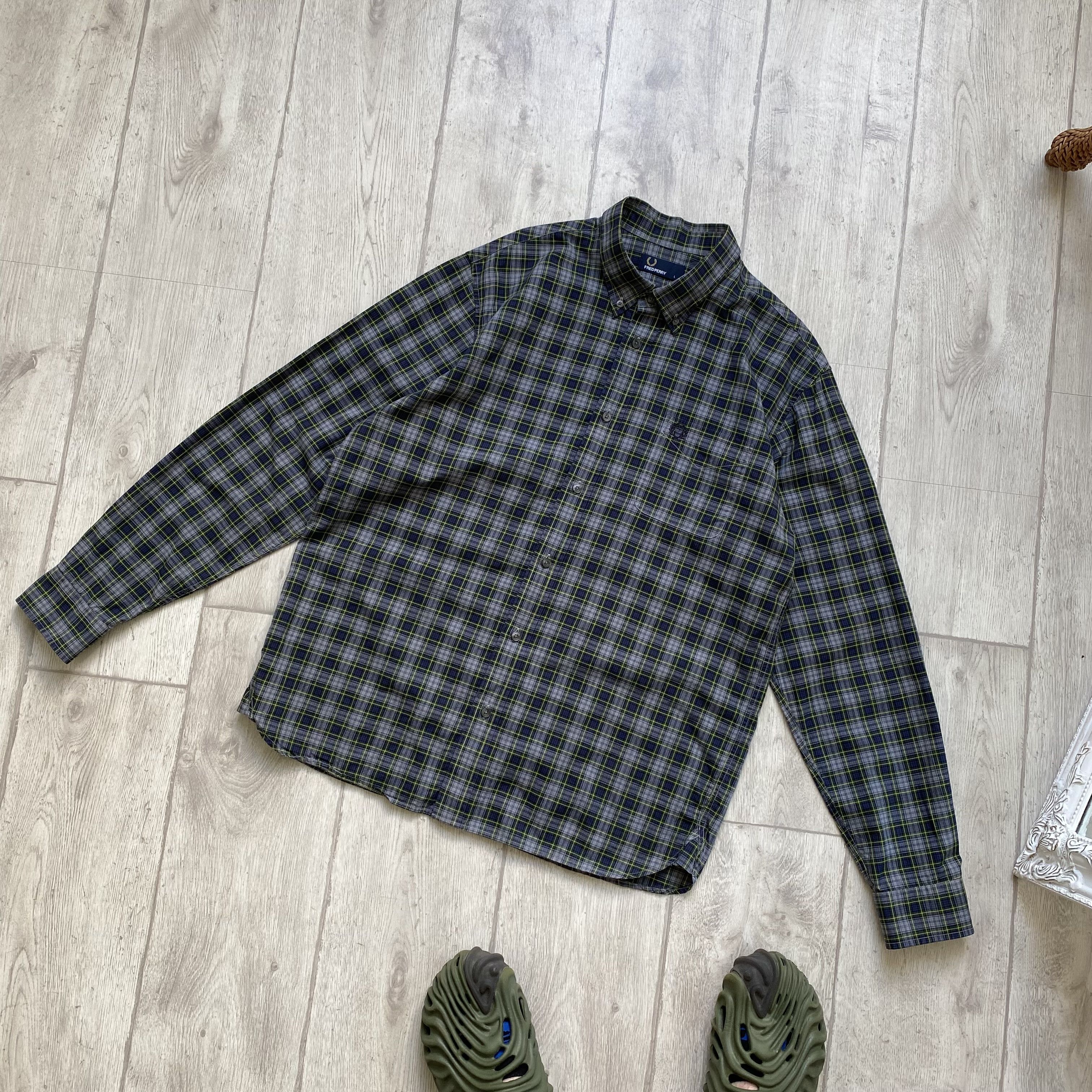 Fred Perry 🪓 Flannel Fred Perry shirt button up Travis Scott style Size US L / EU 52-54 / 3 - 8 Thumbnail