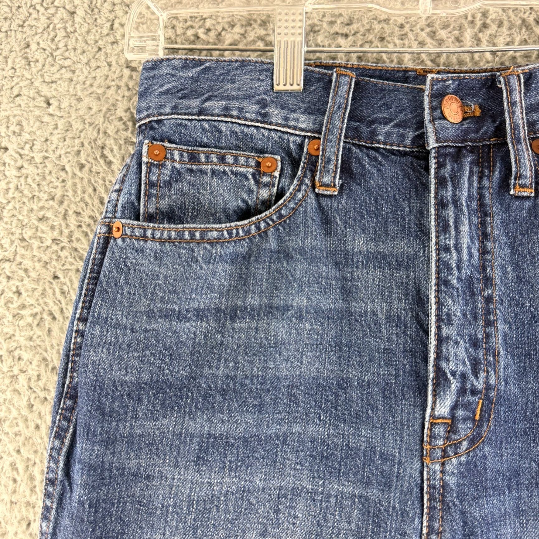 Madewell Madewell Jeans Womens Size 25 Blue Denim High Rise Cropped Demi-Boot 5-Pocket Regular Inseam 22 Size 42" / US 20 - 2 Thumbnail