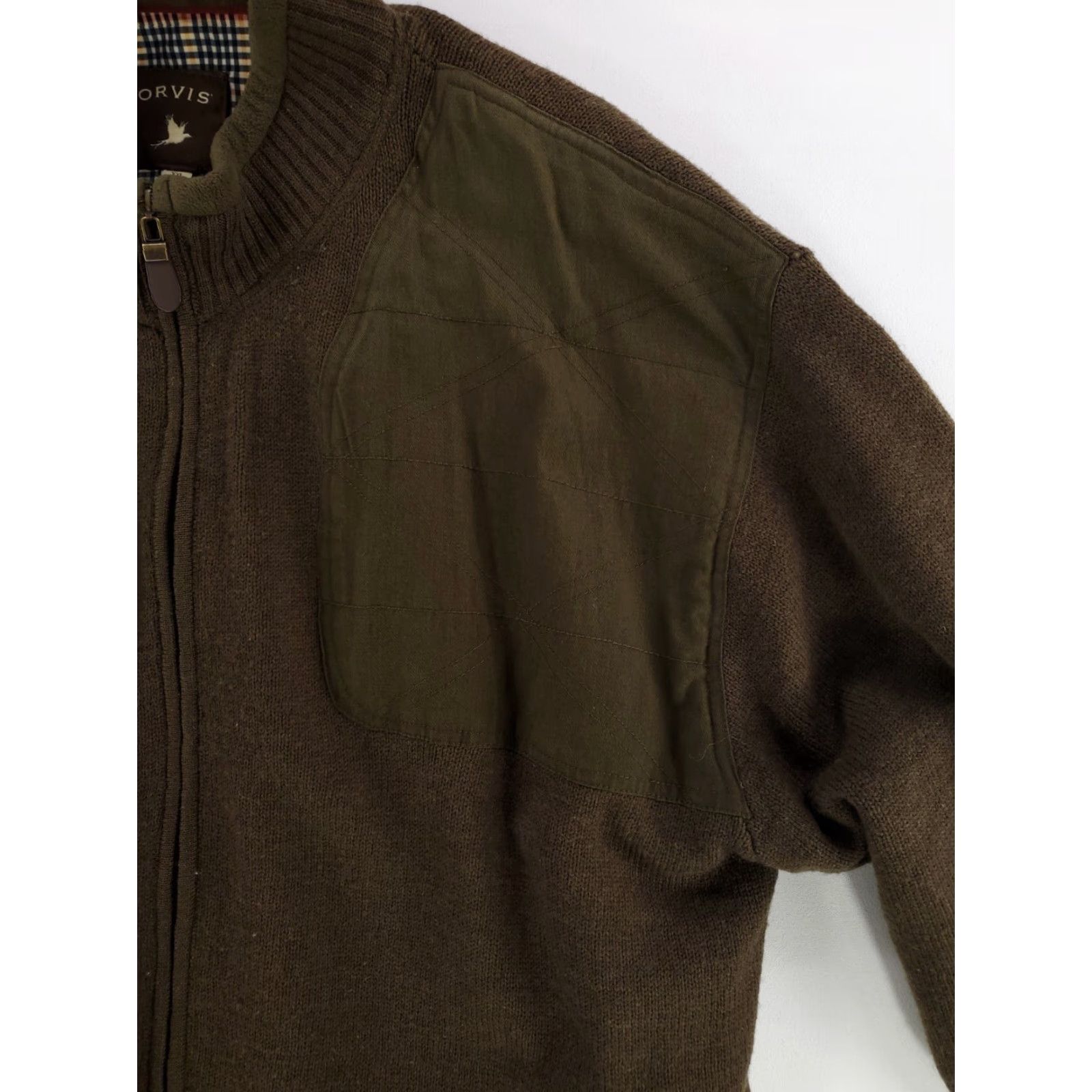 Orvis Orvis Full Zip Wool Bomber Jacket Olive Green Mens XXL Long Sleeve Green Wool Bomber Jacket Mens 2XL Size US XXL / EU 58 / 5 - 3 Thumbnail