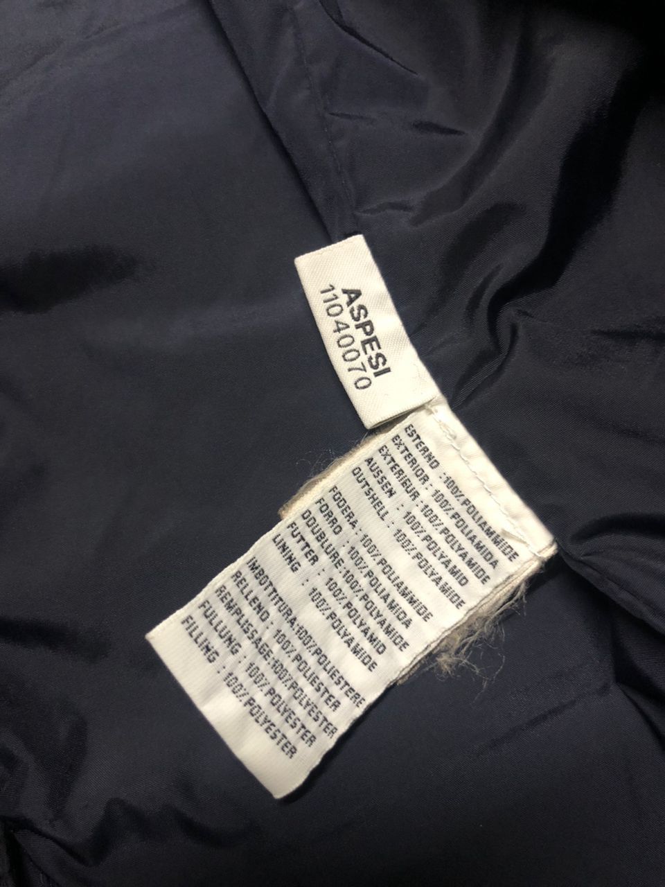 Aspesi Aspepsi Navy Double Breasted Down Coat Jacket Size US S / EU 44-46 / 1 - 11 Thumbnail