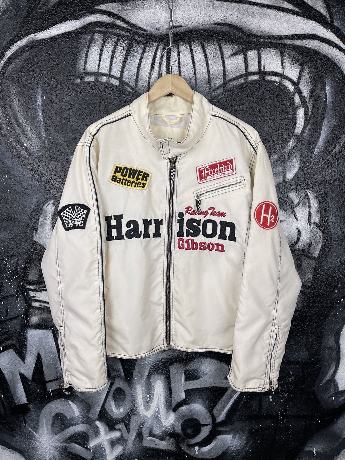Vintage Harrison Gibson Racing Team Vintage Full Zip Light Jacket Size US XL / EU 56 / 4 - 3 Thumbnail