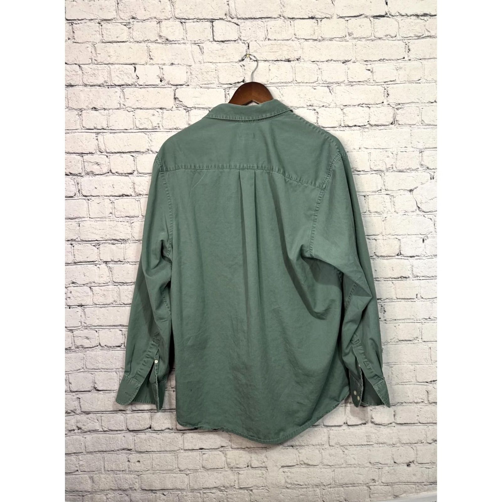 Vintage Saddlebred Men’s Casual Button-Down Shirt L Green Size US L / EU 52-54 / 3 - 4 Thumbnail
