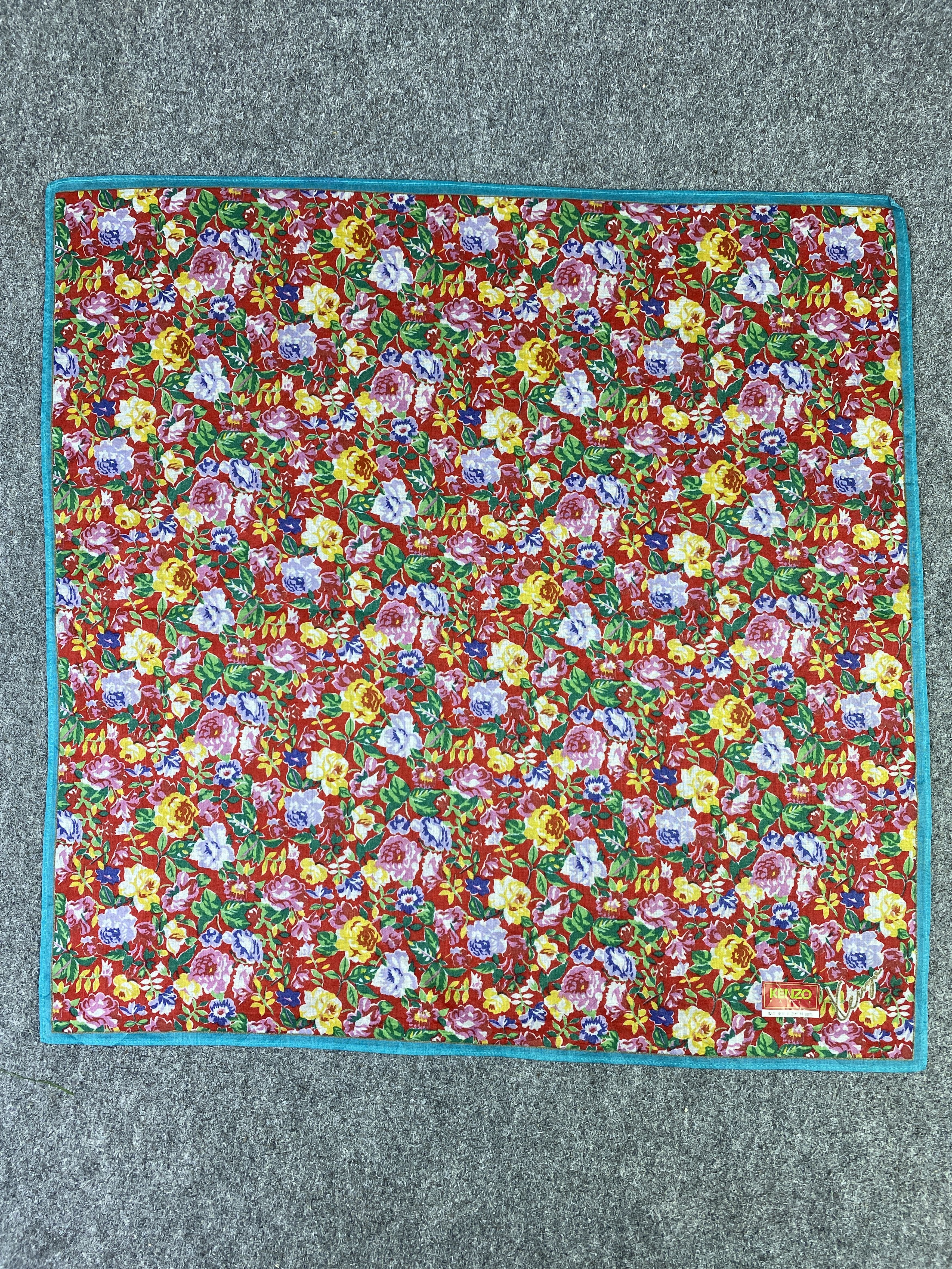 Kenzo Vintage Kenzo Handkerchief / Neckerchief KT0215 Size ONE SIZE - 4 Thumbnail