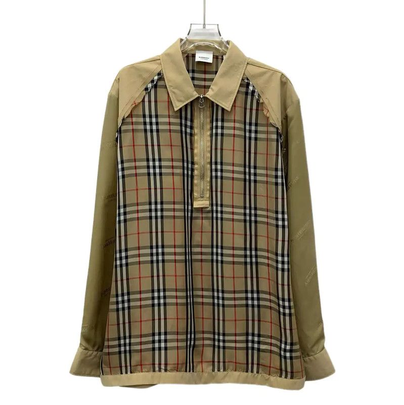 Burberry Burberry Brown Polyester Women's Jacket Size L / US 10 / IT 46 - 1 Thumbnail