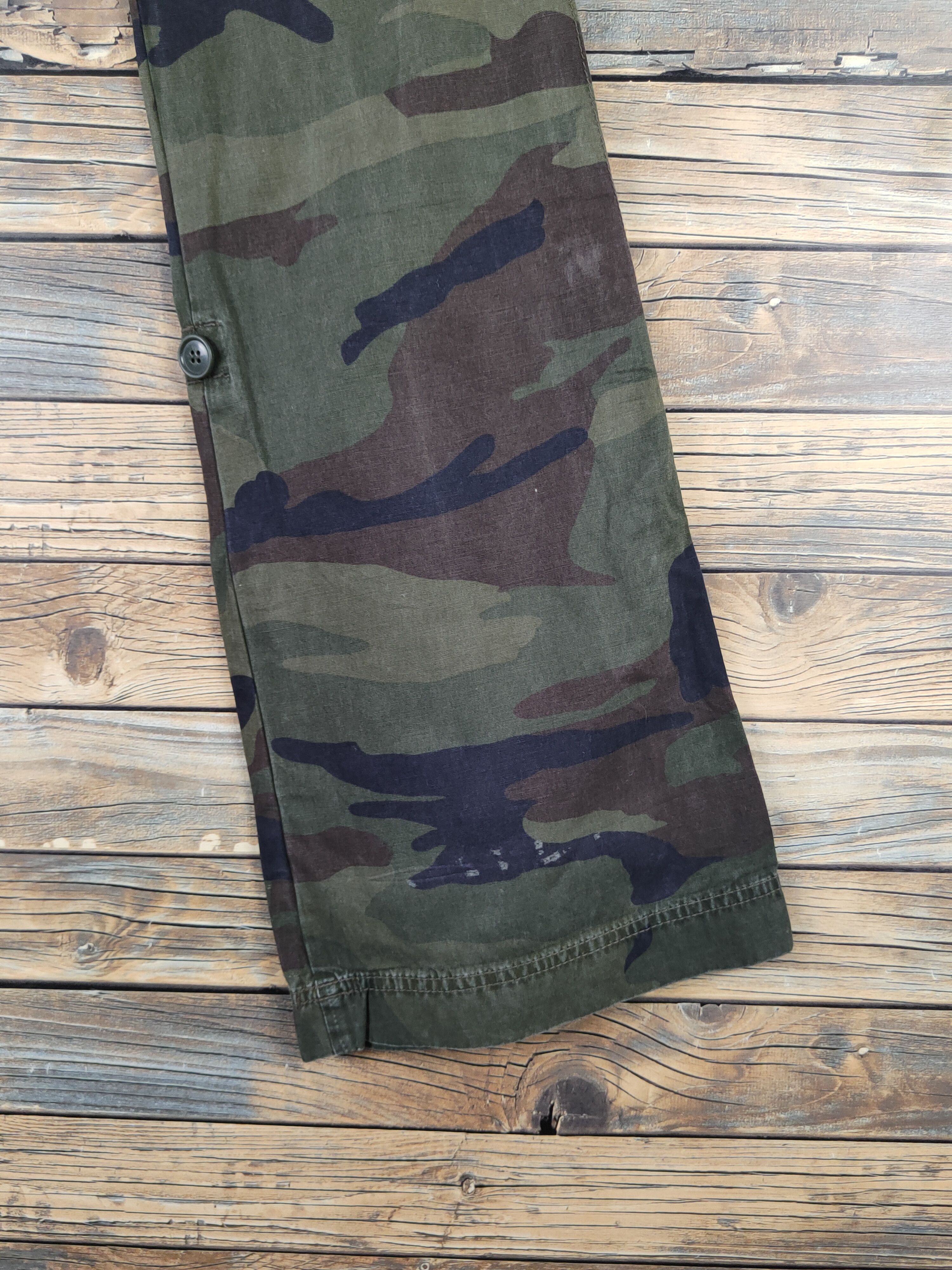 Alpha Industries DL Alpha Industries Camouflage Multipocket Cargo Pants #2348 Size 26" / US 2 / IT 38 - 12 Thumbnail