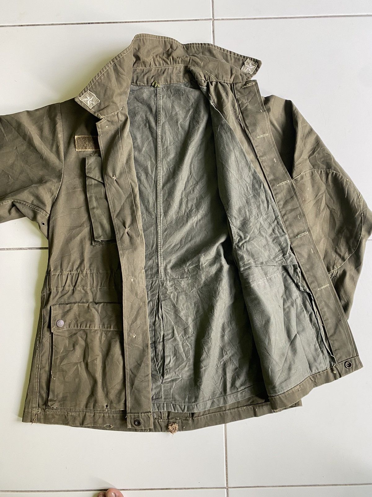 Vintage 90s Army Handmade worked Jackets