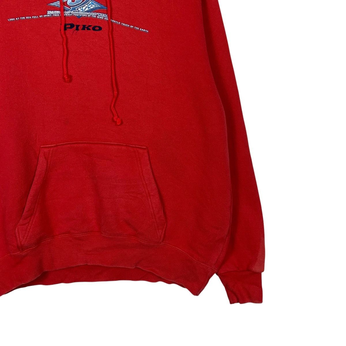 Japanese Brand Piko Hawaian Red Pullover Hoodie Size US L / EU 52-54 / 3 - 4 Thumbnail