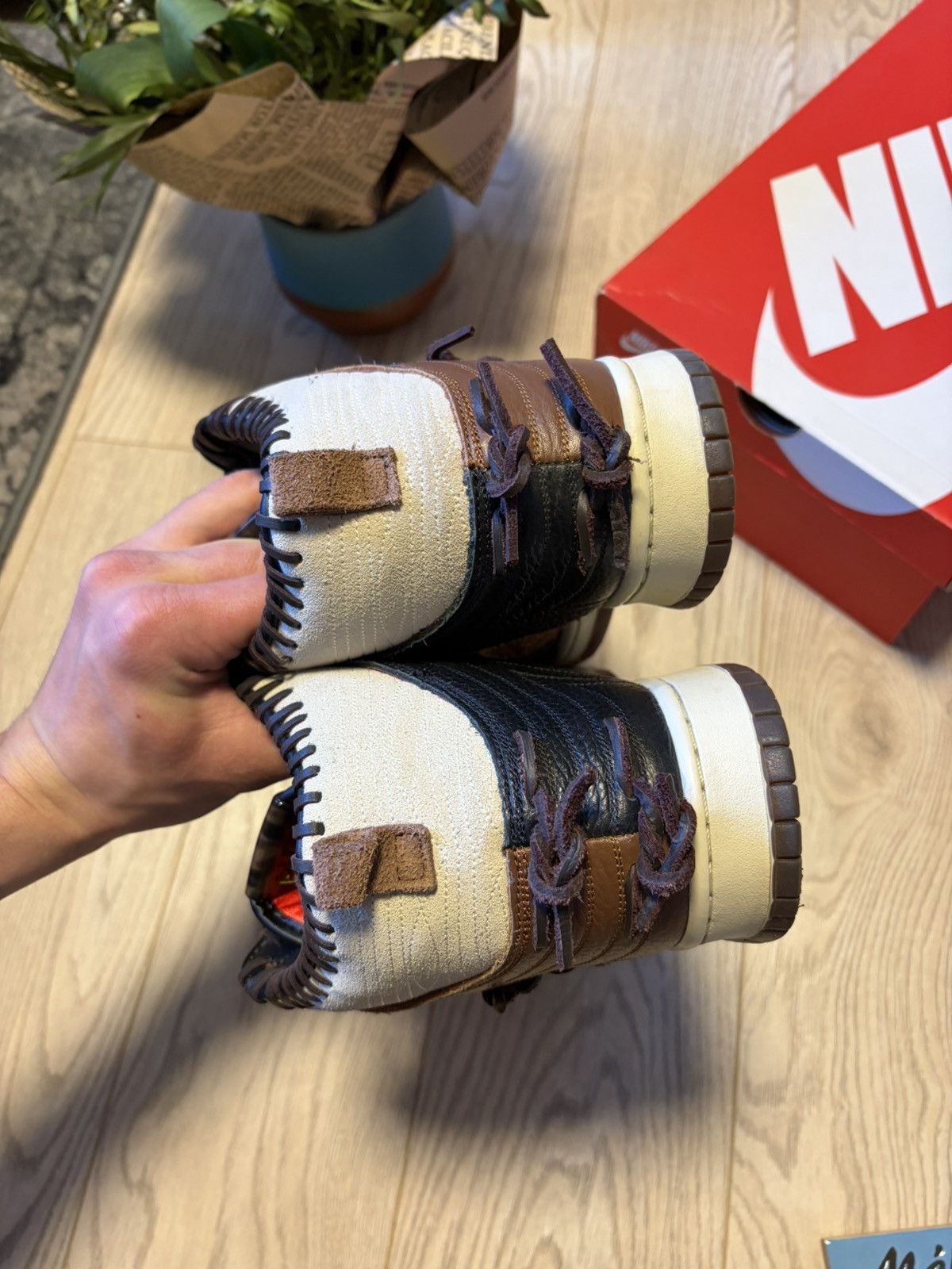 Bodega × Nike Nike Dunk High x Bodega Legend - Fauna Brown 11 / 45 Size US 11 / EU 44 - 7 Thumbnail