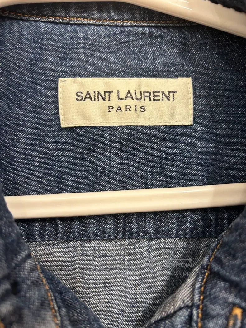 Saint Laurent Paris Saint Laurent Paris Distressed Denim Shirt i Size US S / EU 44-46 / 1 - 5 Thumbnail
