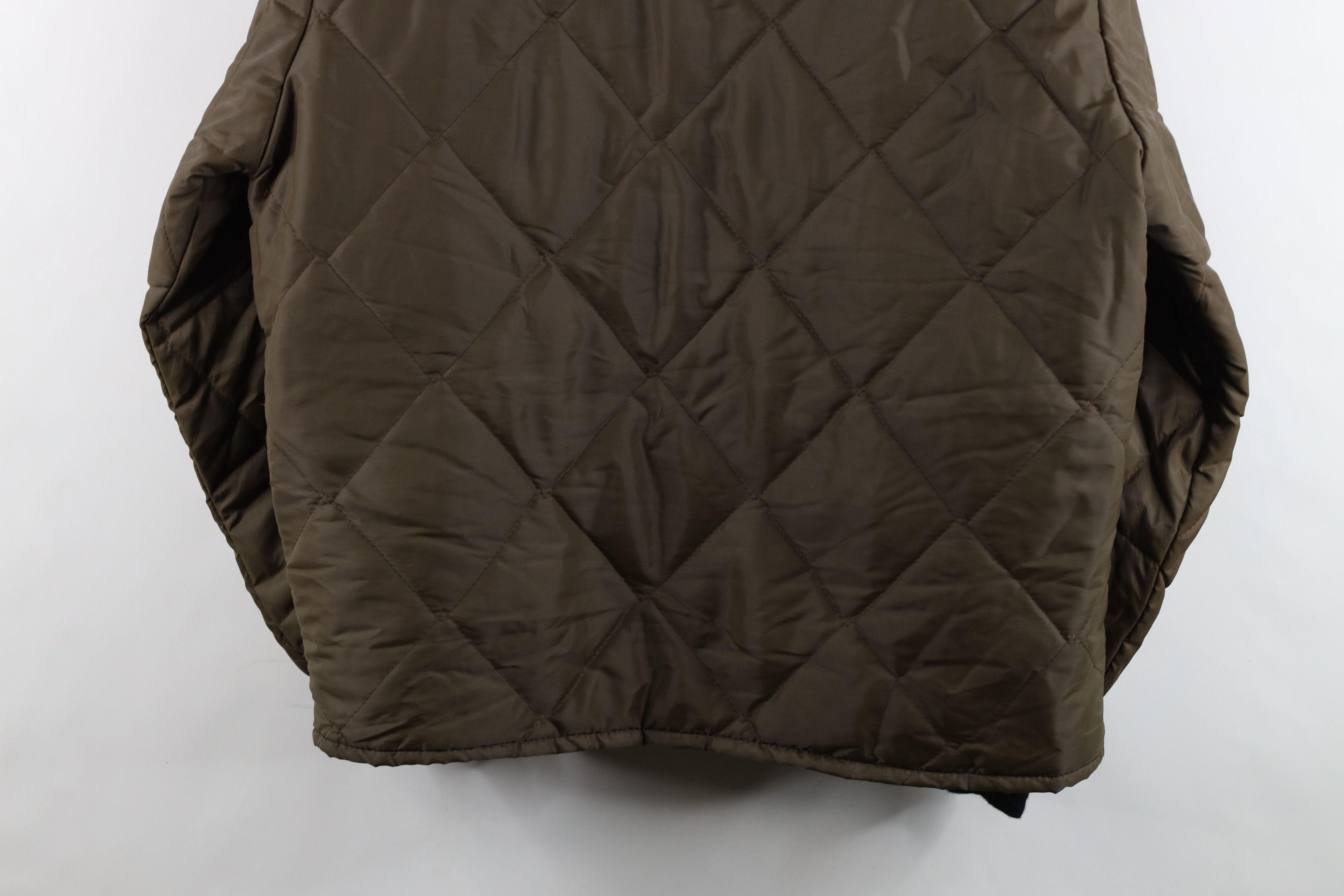 Vintage Vintage 70s Streetwear Blank Quilted Puffer Jacket Brown USA Size US XL / EU 56 / 4 - 13 Thumbnail