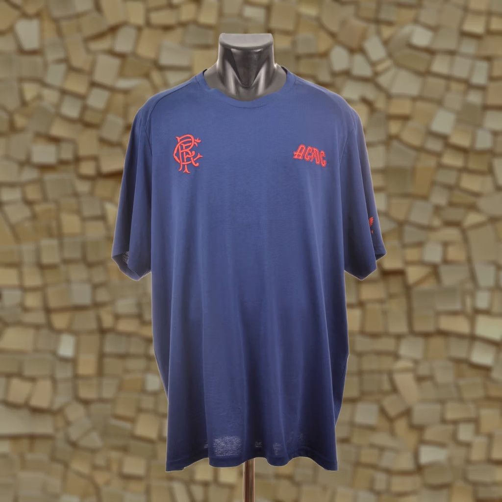 Castore Castore Glasgow Rangers AC/DC Cotton T-Shirt Tee 3XL Blue Mens Short Sleeve 100% Cotton Jersey Size US XXL / EU 58 / 5 - 1 Thumbnail