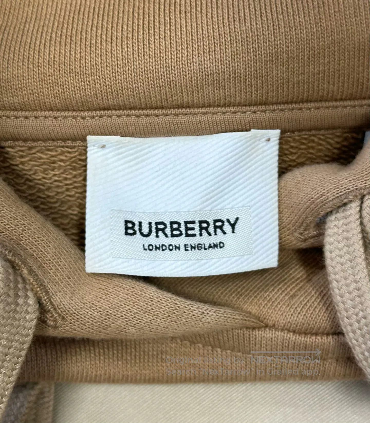 Burberry Burberry Khaki Label Embroidered Logo Hoodie| Size US S / EU 44-46 / 1 - 3 Thumbnail