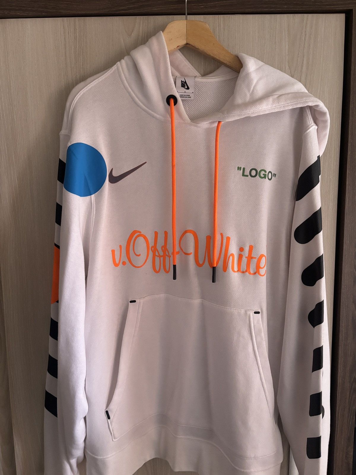 Nike × Off-White Nike Off White Hoodie Size US L / EU 52-54 / 3 - 1 Thumbnail