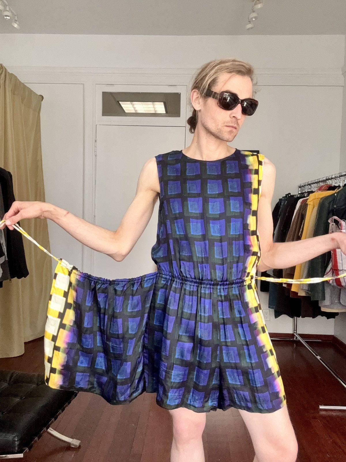 Dries Van Noten Dries Van Noten SS21 Len Lye Printed Romper w/ Apron Skirt Size 26" / US 2 / IT 38 - 7 Thumbnail