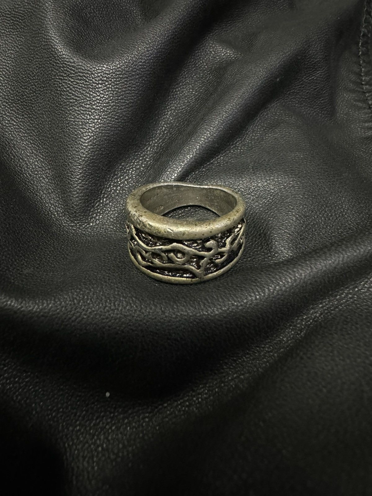 Sterling Silver VTG STERLING SILVER 925 ENGRAVED RING SIZE 7.5 Size ONE SIZE - 1 Thumbnail