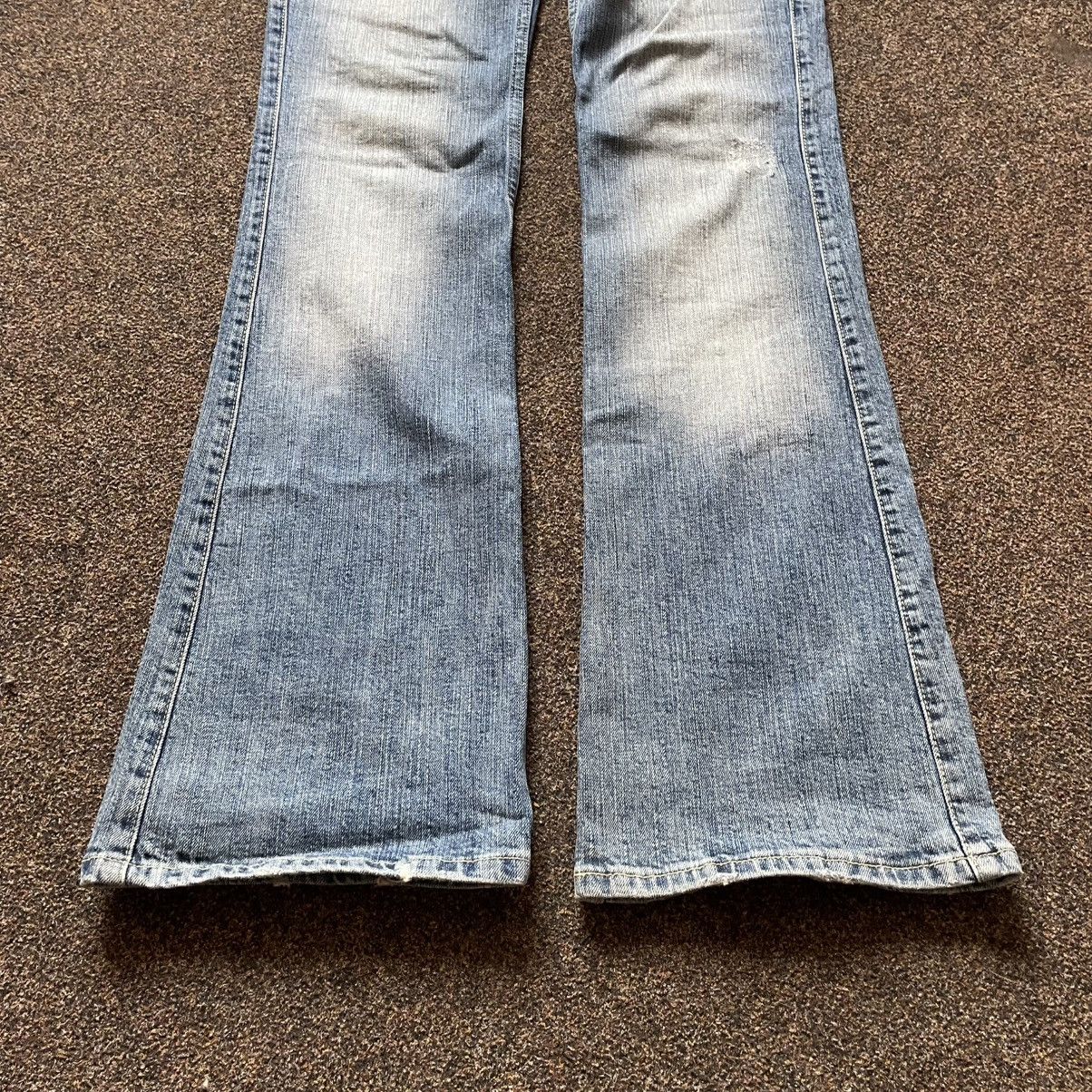 Vintage Y2K Vintage Flared Bootcut Jeans Sun Faded Grunge Baggy 33 Size 33" - 3 Thumbnail