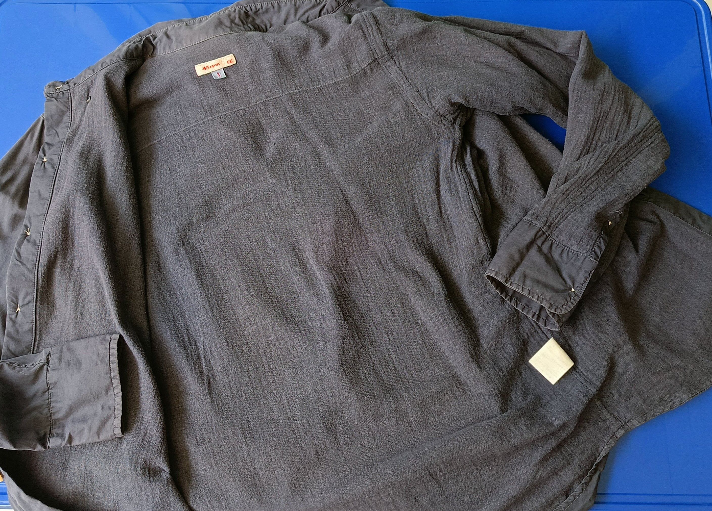 45rpm 45RPM NMD studio by R 1 solid dark gray small lined shirt Size US S / EU 44-46 / 1 - 15 Thumbnail