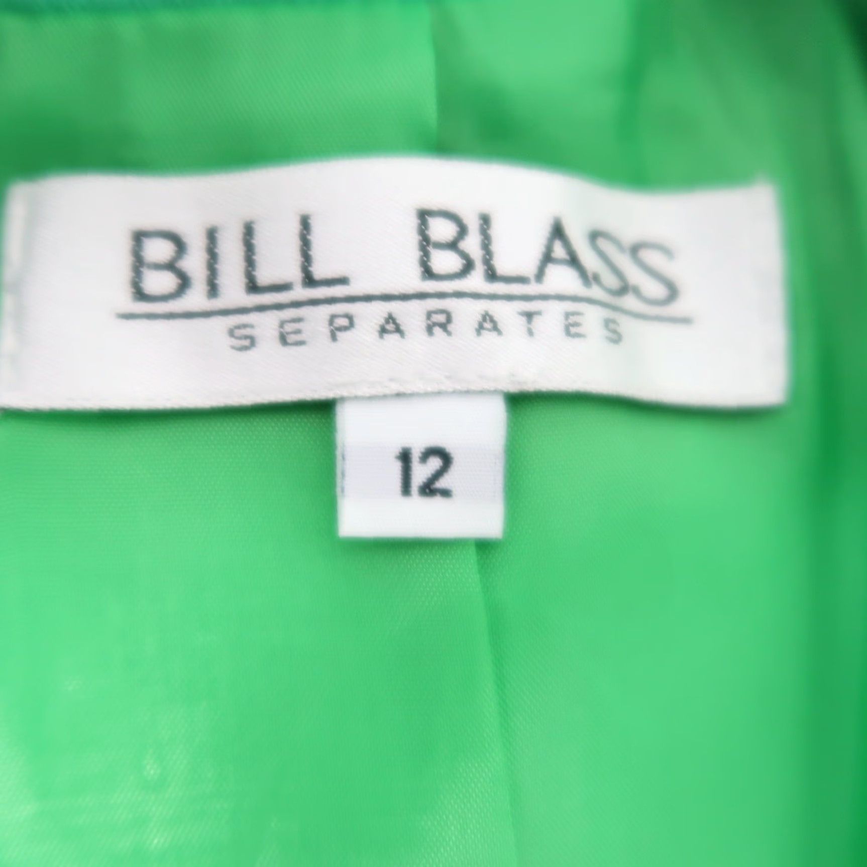 Bill Blass VINTAGE Bill Blass Green Rayon Double-Breasted Blazer Jacket Womens 12 Blazer Green Rayon 80s Womens Brown? Size XL / US 12-14 / IT 48-50 - 5 Thumbnail