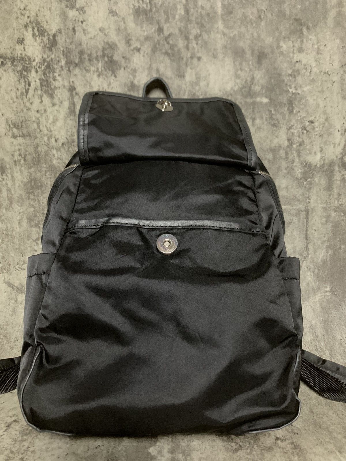 Yohji Yamamoto Yohji Yamamoto Y’saccs Nylon Mix Leather Small Backpack Size ONE SIZE - 6 Thumbnail