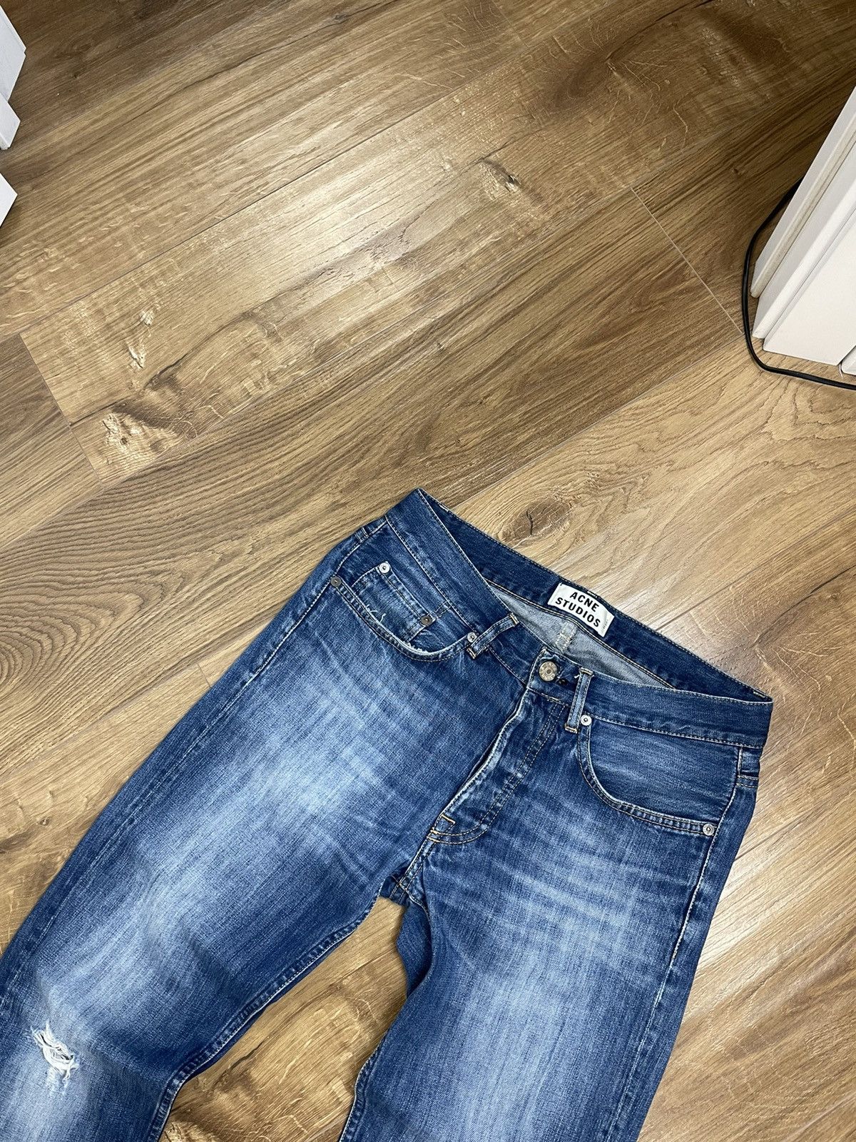 Acne Studios × Vintage Vintage Acne Studios RocVerakai Stonewashed Blue Denim Jeans Size US 30 / EU 46 - 4 Thumbnail