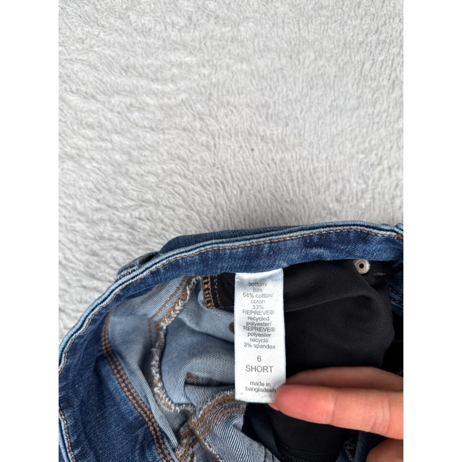 Vintage Maurices Jeans Womens 6 Blue Denim Flared Mid 27x29 5-Pocket Design Distressed Button Zipper Vintage No Size 28" / US 6 / IT 42 - 7 Thumbnail