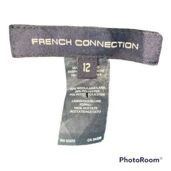 French Connection French Connection Women's Wool Blend Trench Coat, size 12 Size XL / US 12-14 / IT 48-50 - 4 Thumbnail
