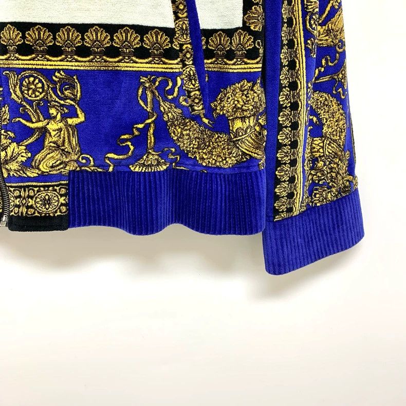 Versace Versace Baroque print zippered baseball uniform long sleev Size US L / EU 52-54 / 3 - 8 Thumbnail