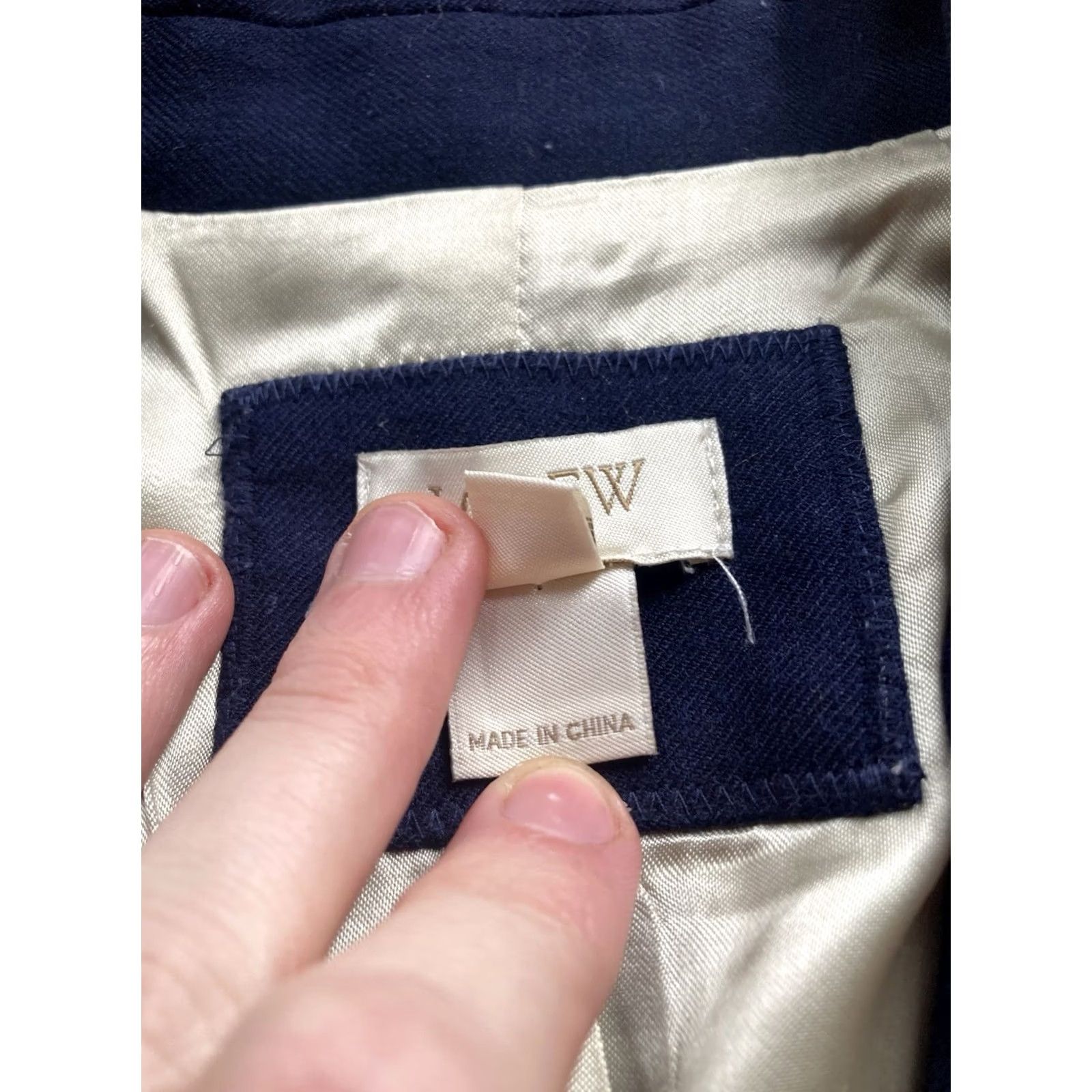 J.Crew J.CREW Womens Keating Blazer Size 00 Navy Blue Wool Blend Office Career Size XXS / US 00 / IT 34 - 6 Thumbnail