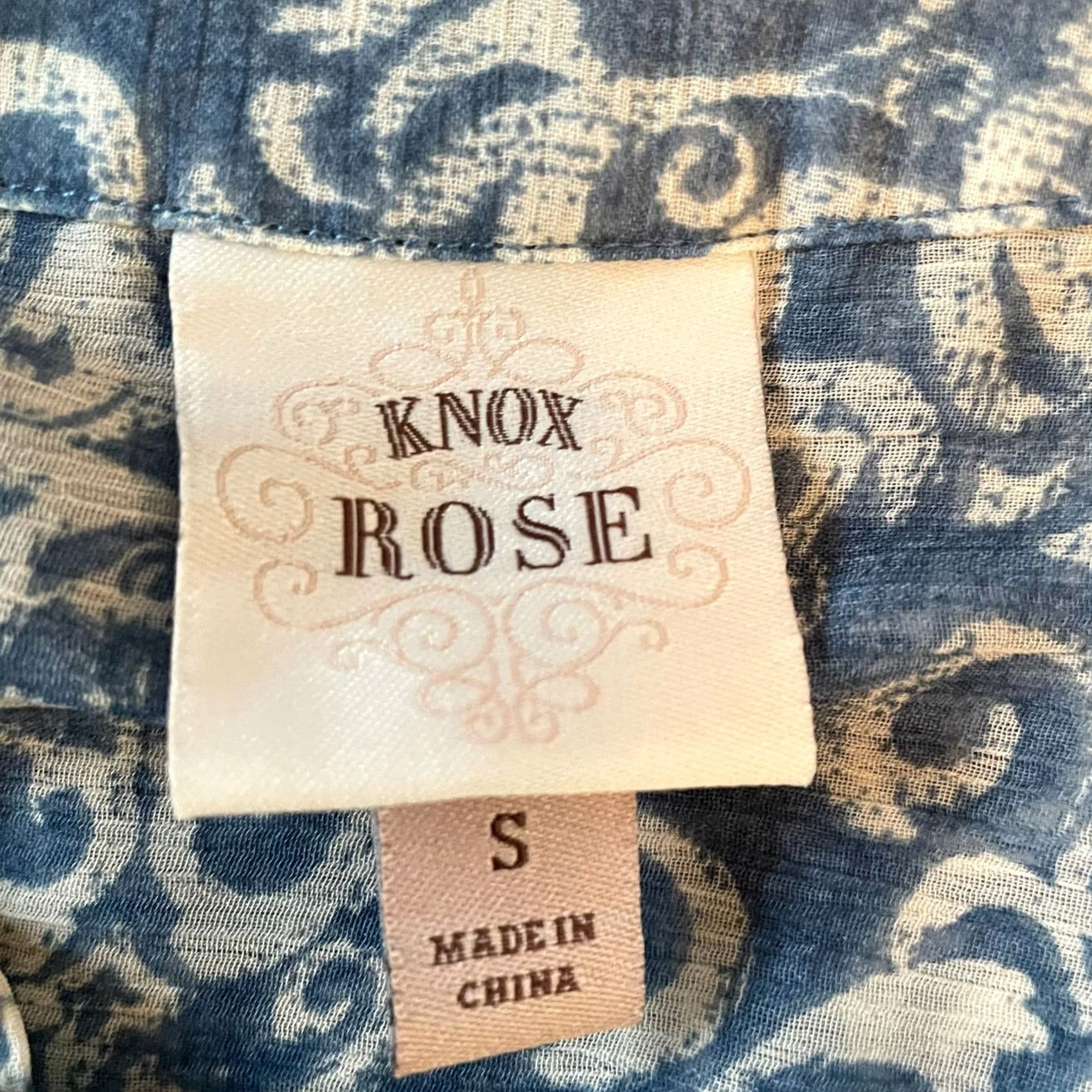 Vintage Knox Rose Blue Sheer Sleeveless High-Low Tunic Dress Top Women’s Size Small Size S / US 4 / IT 40 - 5 Thumbnail
