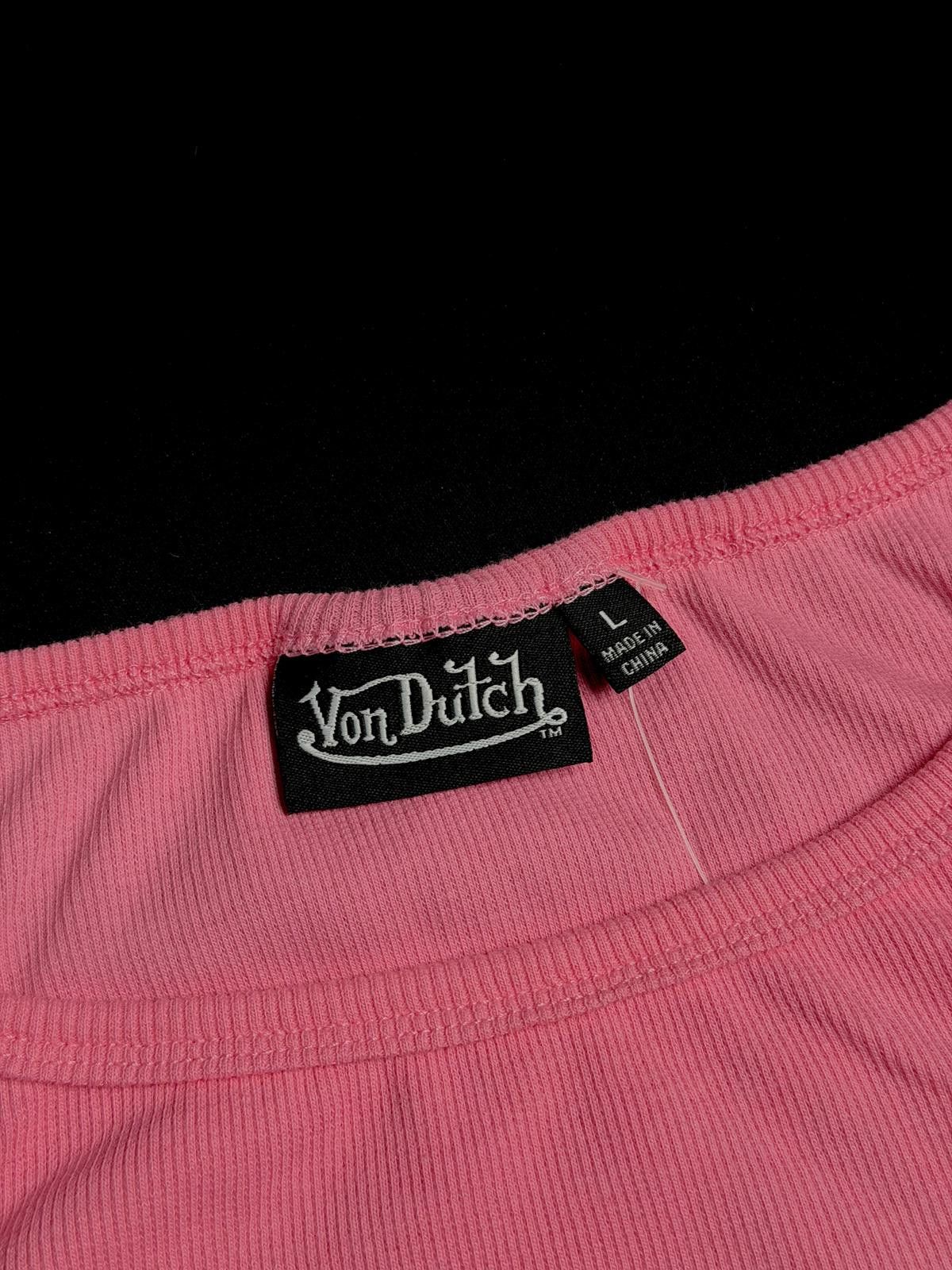 Von Dutch Y2k Von Dutch Classic Cropped Pink Blue Tank Top L Size L / US 10 / IT 46 - 3 Thumbnail