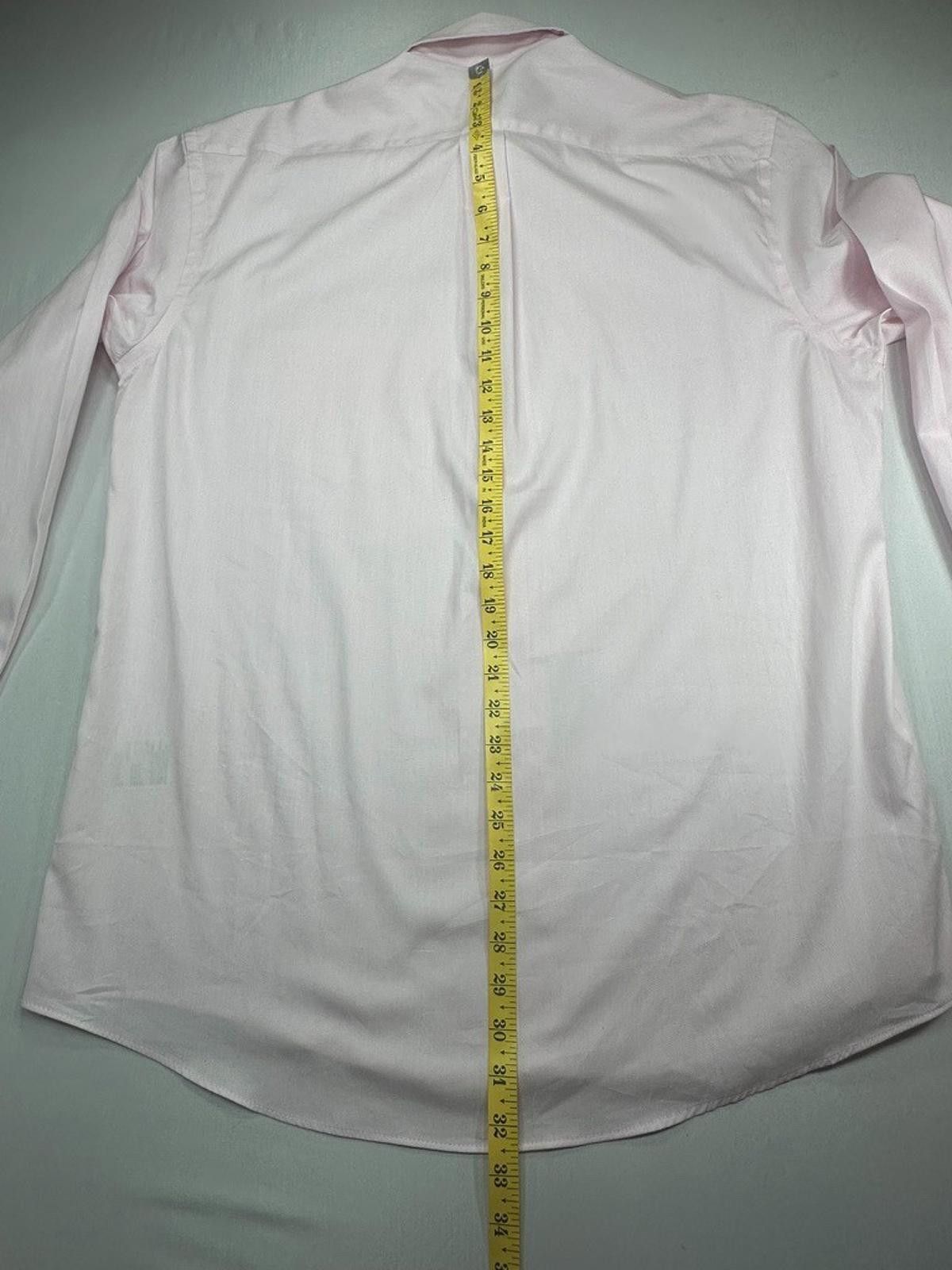 Club Room Club Room Stretch Reg Fit Easy Care Button Down Pink 34/35 L Size 42R - 8 Thumbnail
