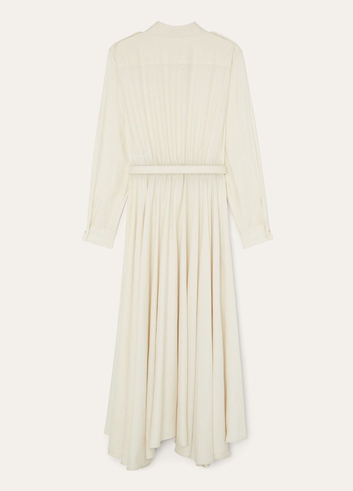 Loro Piana o1srvl11e0526 FAP2022 Lela Maxi Dress in Off White Size S / US 4 / IT 40 - 2 Thumbnail