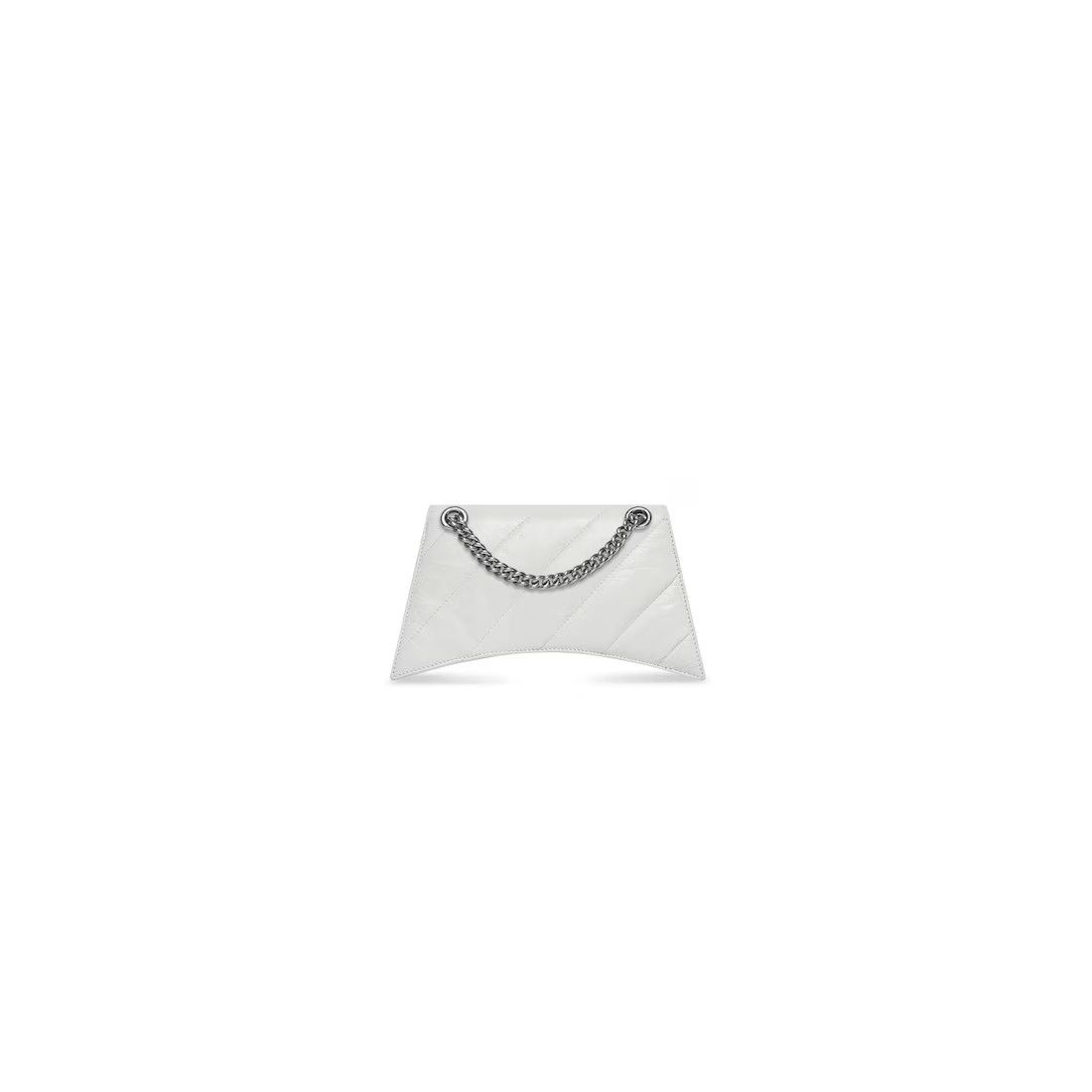 Balenciaga o1srvl11e0525 Size: OS / Crush XS Chain Bag Quilted White Size ONE SIZE - 3 Thumbnail