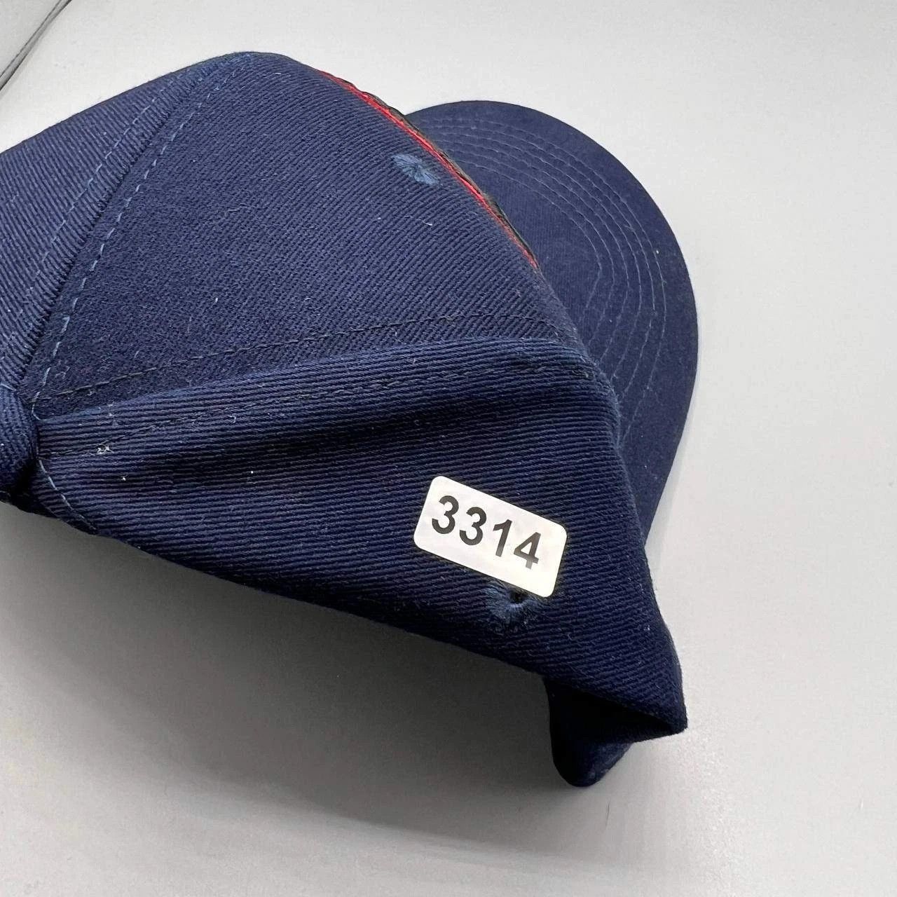 The Unbranded Brand Backwoods Hat Men Navy Blue Red Embroidered Snap Back Cap Size ONE SIZE - 8 Thumbnail